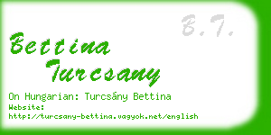 bettina turcsany business card